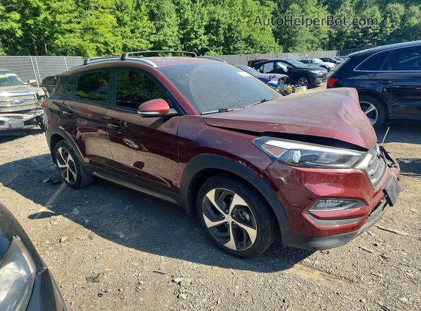 KM8J3CA27GU246491 2016 HYUNDAI TUCSON Burgundy Передня права чверть