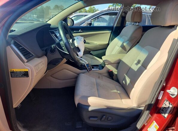 KM8J3CA27GU246491 2016 HYUNDAI TUCSON Burgundy Вид салону спереду