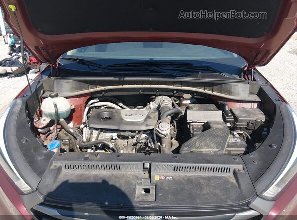 KM8J3CA28GU048910 2016 HYUNDAI TUCSON Burgundy Widok z tyłu