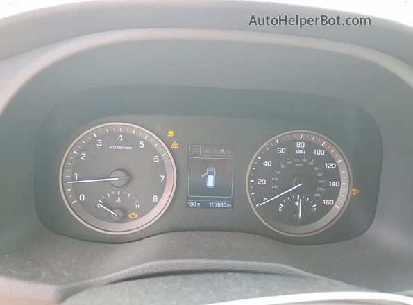 KM8J3CA28GU073631 2016 HYUNDAI TUCSON White Widok zestawu wskaźników