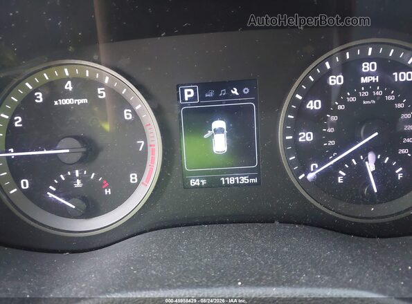 KM8J3CA28GU095564 2016 HYUNDAI TUCSON Brown Vista de los asientos traseros