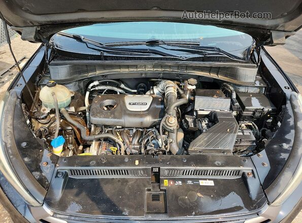 KM8J3CA28GU236262 2016 HYUNDAI TUCSON Black Engine compartment view