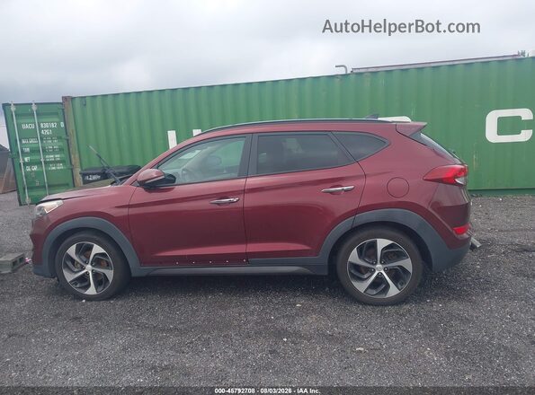 KM8J3CA29GU120696 2016 HYUNDAI TUCSON Maroon Vista interior de 360 grados