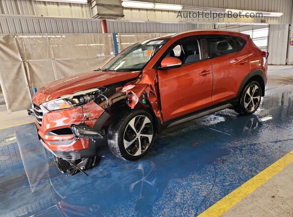 KM8J3CA29GU202136 2016 HYUNDAI TUCSON Red VIN կոդի պիտակի տեսք