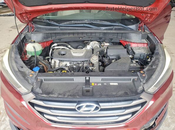 KM8J3CA2XGU201965 2016 HYUNDAI TUCSON Burgundy Widok komory silnika
