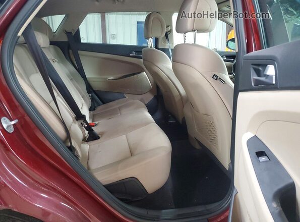 KM8J3CA2XGU201965 2016 HYUNDAI TUCSON Burgundy Widok wnętrza z tyłu