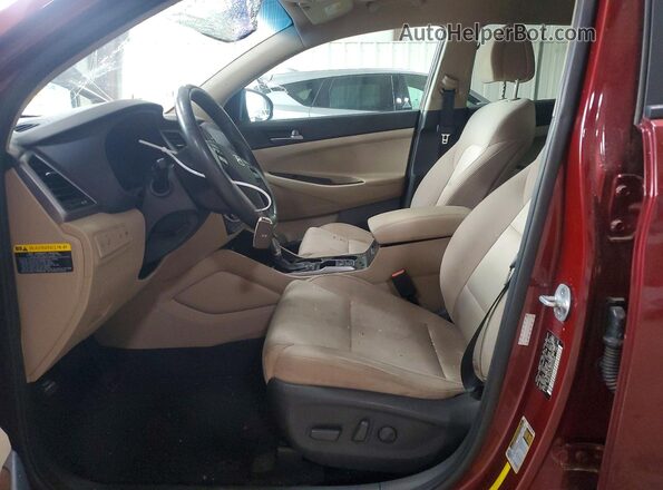 KM8J3CA2XGU201965 2016 HYUNDAI TUCSON Burgundy Widok wnętrza z przodu
