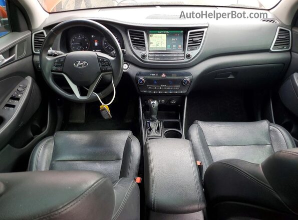 KM8J3CA2XHU362866 2017 HYUNDAI TUCSON Orange Widok zestawu wskaźników