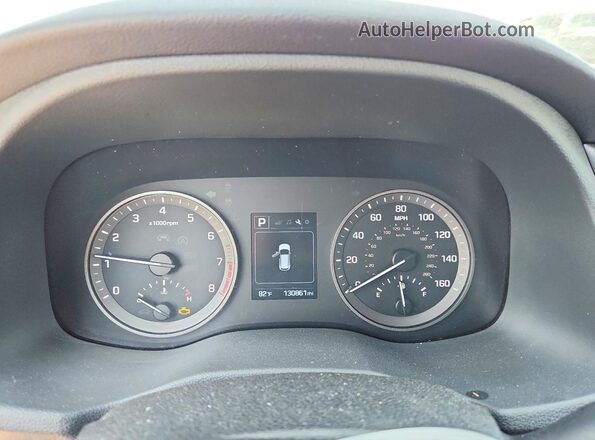 KM8J3CA2XHU570519 2017 HYUNDAI TUCSON Белый Вид щитка приборов