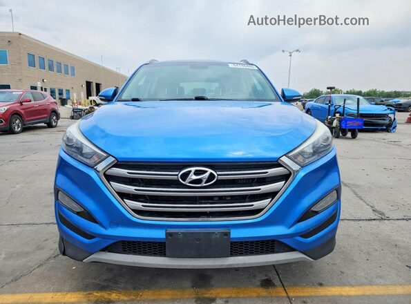 KM8J3CA2XJU704080 2018 HYUNDAI TUCSON Blue Դիմացի տեսք