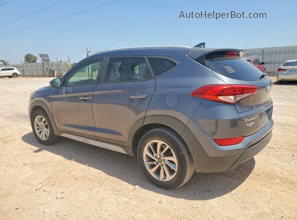 KM8J3CA40JU654839 2018 HYUNDAI TUCSON Серый Задняя правая четверть