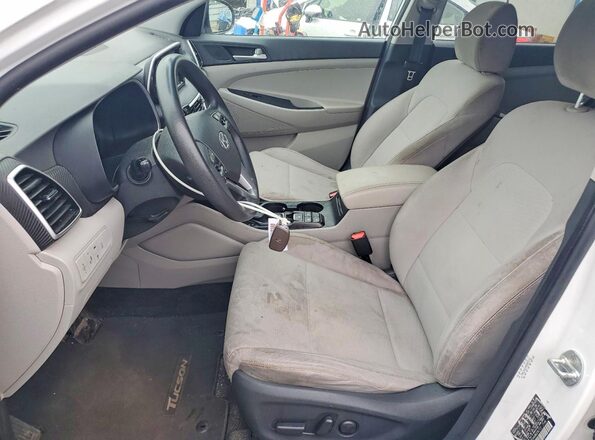 KM8J3CA40MU292712 2021 HYUNDAI TUCSON White წინა სალონის ხედი