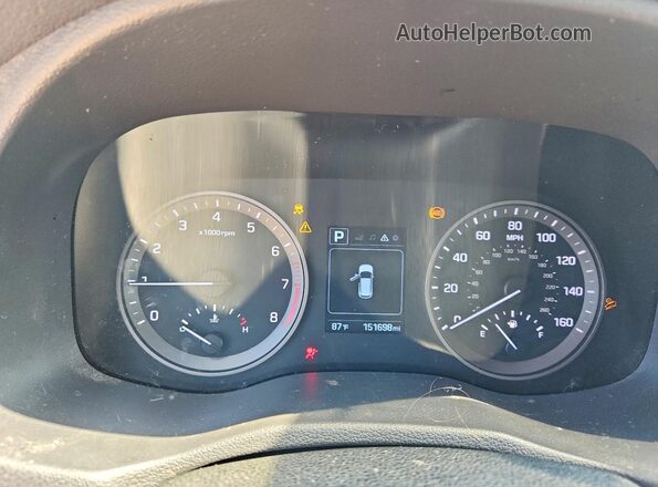 KM8J3CA41GU087954 2016 HYUNDAI TUCSON Gray Widok zestawu wskaźników