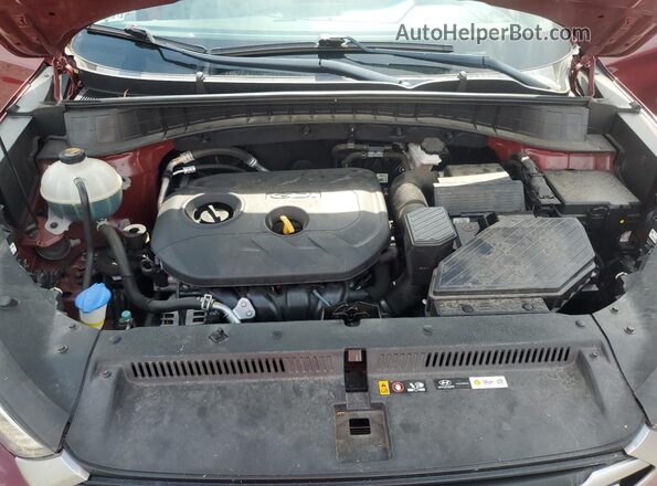 KM8J3CA41HU453588 2017 HYUNDAI TUCSON Red Rear interior view