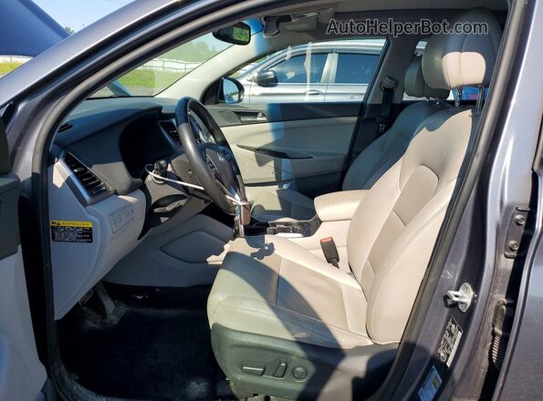 KM8J3CA41HU577005 2017 HYUNDAI TUCSON Gray Widok wnętrza z przodu