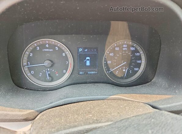KM8J3CA42HU557443 2017 HYUNDAI TUCSON Silver Widok zestawu wskaźników