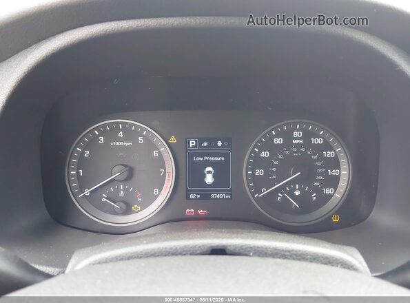 KM8J3CA43GU036696 2016 HYUNDAI TUCSON Blue Rear seats view
