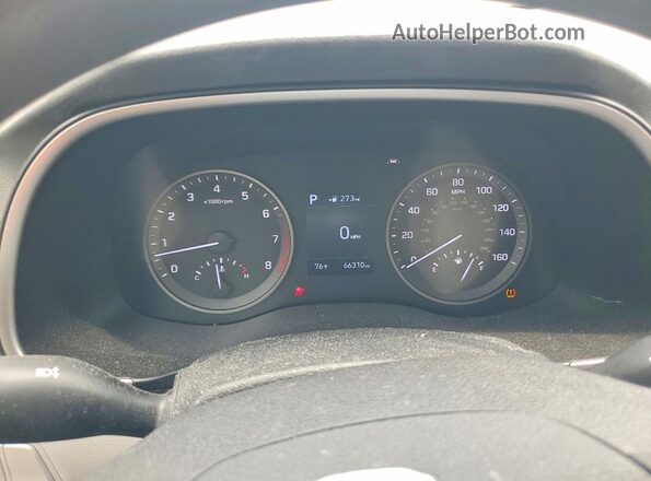 KM8J3CA43MU328232 2021 HYUNDAI TUCSON White Widok zestawu wskaźników