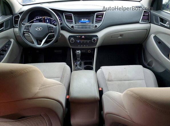 KM8J3CA44HU297465 2017 HYUNDAI TUCSON White Widok deski rozdzielczej