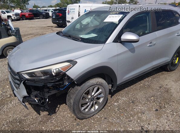 KM8J3CA44HU398487 2017 HYUNDAI TUCSON Silver წინა მარცხენა ხედი სამი მეოთხედიდან