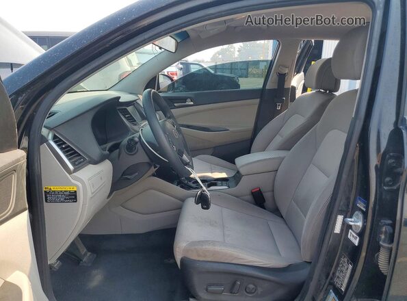KM8J3CA44JU722401 2018 HYUNDAI TUCSON Black Widok wnętrza z przodu