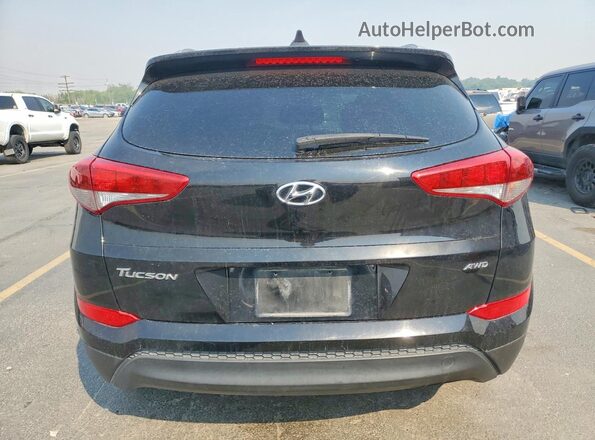 KM8J3CA44JU722401 2018 HYUNDAI TUCSON Black Widok z tyłu