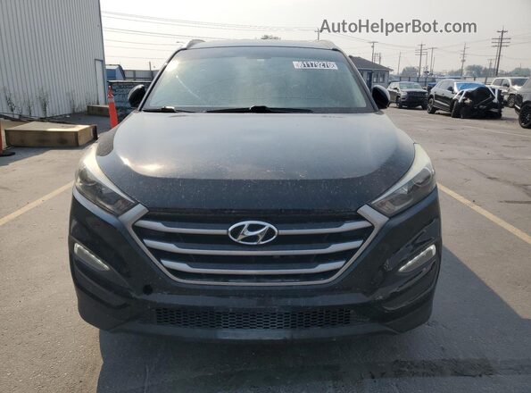 KM8J3CA44JU722401 2018 HYUNDAI TUCSON Black Widok wnętrza 360 stopni