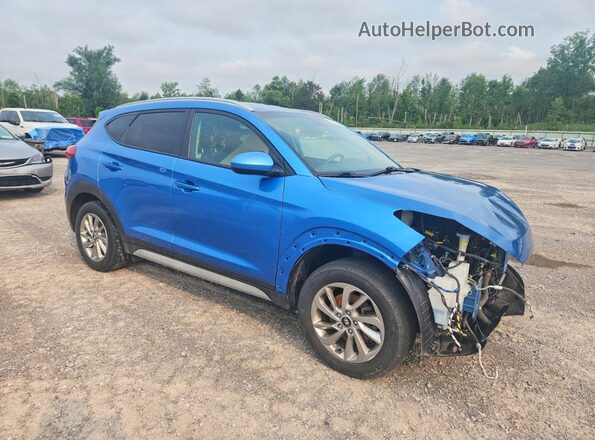 KM8J3CA44JU735004 2018 HYUNDAI TUCSON Blue წინა მარჯვენა