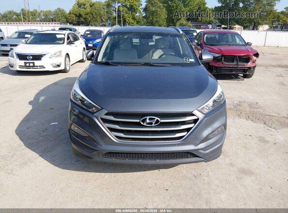 KM8J3CA44JU753213 2018 HYUNDAI TUCSON Gray Instrument cluster view