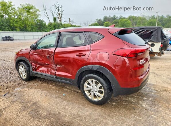 KM8J3CA44KU035484 2019 HYUNDAI TUCSON Burgundy Հետևի ձախ