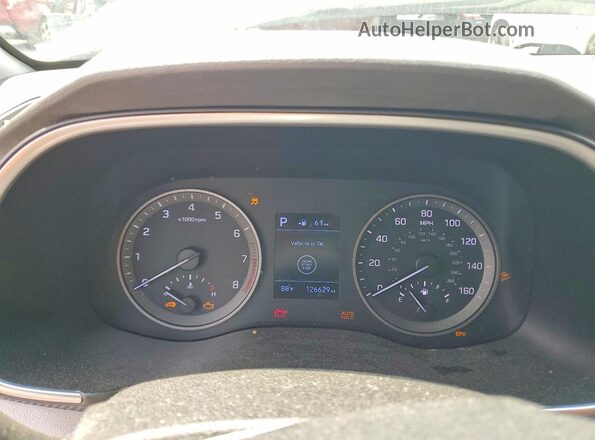 KM8J3CA44LU136414 2020 HYUNDAI TUCSON White Սարքավորումների վահանակի տեսք