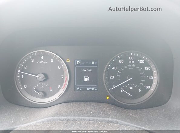 KM8J3CA45HU413885 2017 HYUNDAI TUCSON Gray Widok tylnych siedzeń