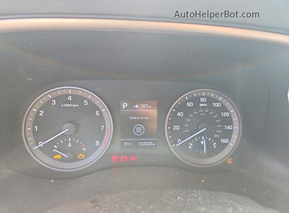 KM8J3CA45MU368232 2021 HYUNDAI TUCSON Черный Вид щитка приборов