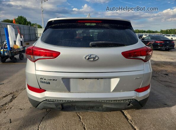 KM8J3CA46JU649399 2018 HYUNDAI TUCSON Silver Вид ззаду