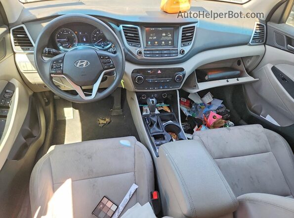 KM8J3CA46JU730211 2018 HYUNDAI TUCSON Gray Widok deski rozdzielczej