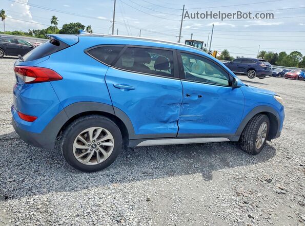 KM8J3CA46JU735683 2018 HYUNDAI TUCSON Синий Задняя правая четверть