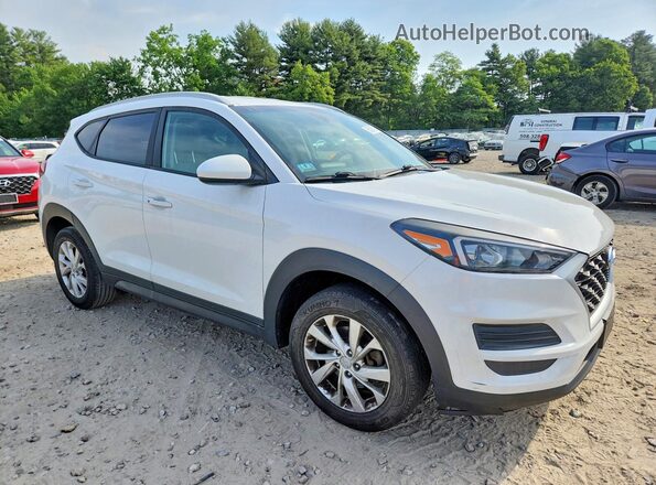 KM8J3CA46KU068258 2019 HYUNDAI TUCSON Белый Передняя правая четверть