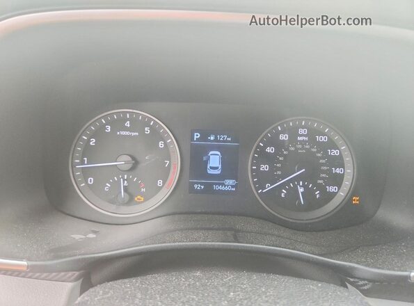 KM8J3CA46LU133515 2020 HYUNDAI TUCSON Gray Widok zestawu wskaźników