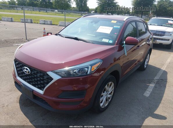 KM8J3CA46LU252567 2020 HYUNDAI TUCSON Red Առջևի ձախ երեք քառորդ տեսարան