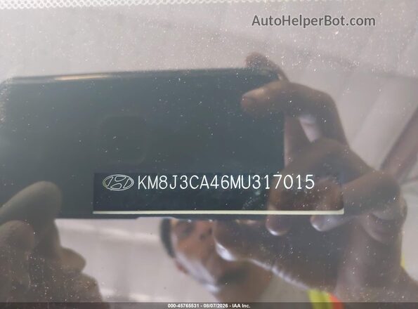 KM8J3CA46MU317015 2021 HYUNDAI TUCSON Белый Вид подкапотного пространства