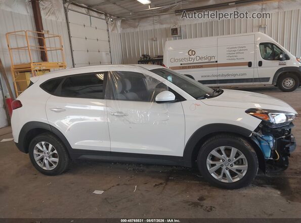 KM8J3CA46MU317015 2021 HYUNDAI TUCSON Белый Вид задней части салона