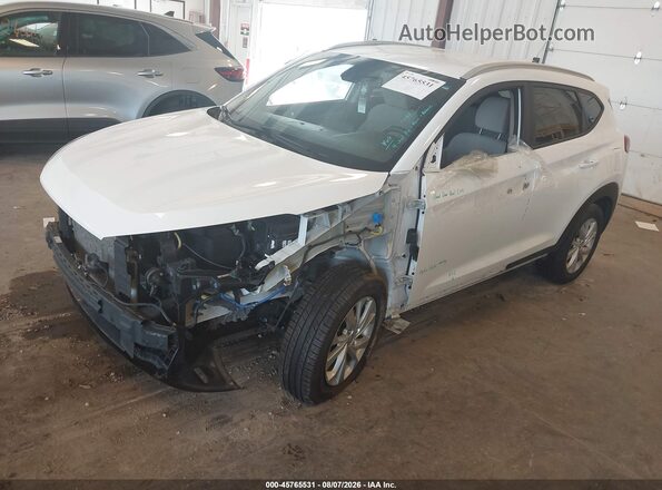 KM8J3CA46MU317015 2021 HYUNDAI TUCSON Белый Передняя левая четверть