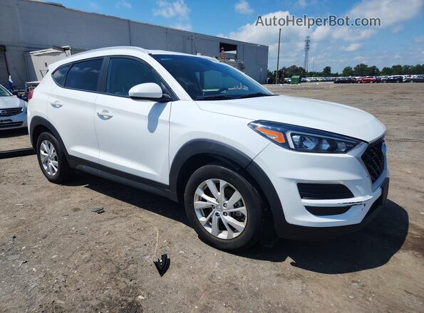 KM8J3CA47MU318626 2021 HYUNDAI TUCSON Белый Передняя правая четверть