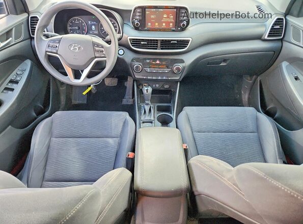 KM8J3CA47MU319646 2021 HYUNDAI TUCSON Gray Dashboard view