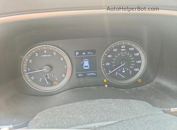 KM8J3CA48KU068231 2019 HYUNDAI TUCSON White Սարքավորումների վահանակի տեսք