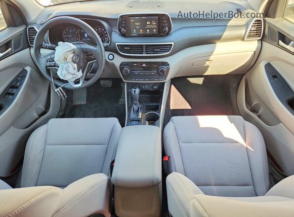 KM8J3CA48MU366667 2021 HYUNDAI TUCSON White Widok deski rozdzielczej