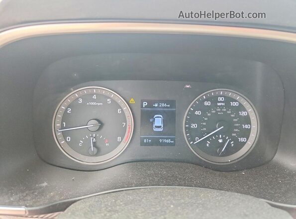 KM8J3CA49LU159896 2020 HYUNDAI TUCSON Коричневый Вид щитка приборов