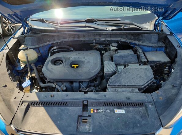 KM8J3CA4XHU497539 2017 HYUNDAI TUCSON Blue Engine compartment view