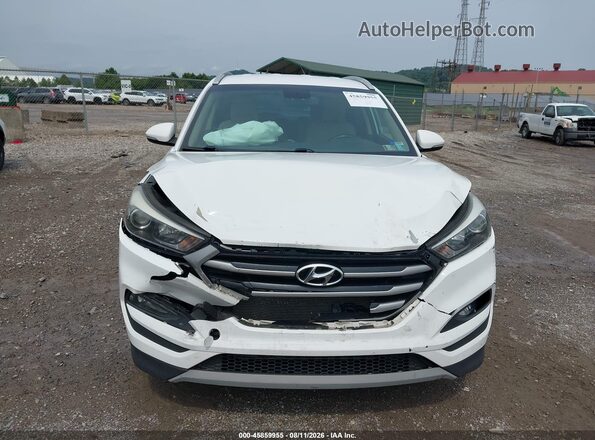 KM8J3CAL0JU777984 2018 HYUNDAI TUCSON White Instrument cluster view