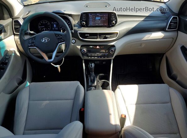 KM8J3CAL0KU017409 2019 HYUNDAI TUCSON Gray Առջևի վահանակի տեսք